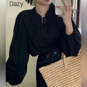 Elegant Black Women's Top